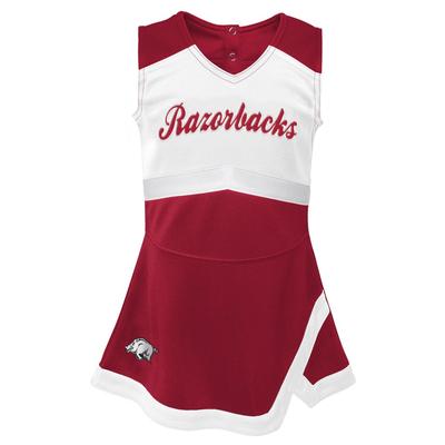 Arkansas Toddler Cheerleader 2-Piece Dress Set