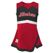  Nebraska Toddler Cheerleader 2- Piece Dress Set