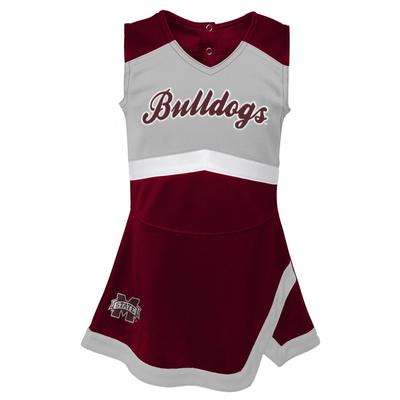 Mississippi State Kids Cheerleader 2-Piece Dress Set