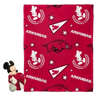 Arkansas Mickey Mouse Plush & Throw Blanket Bundle