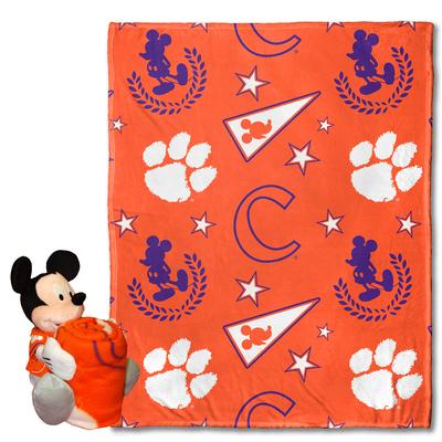 Clemson Mickey Mouse Plush Throw Blanket Bundle