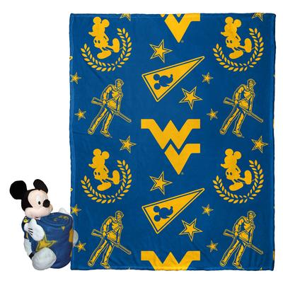 West Virginia Mickey Mouse Plush & Throw Blanket Bundle