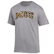  Mississippi State Champion Leopard Print Arch Tee