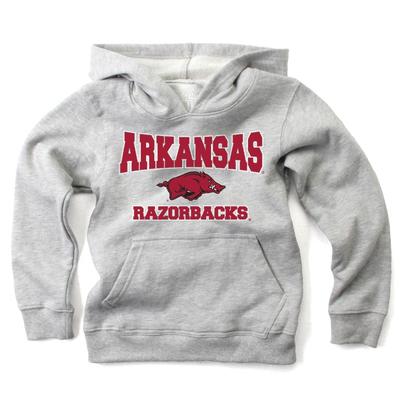 Arkansas YOUTH Stacked Logo Hoodie