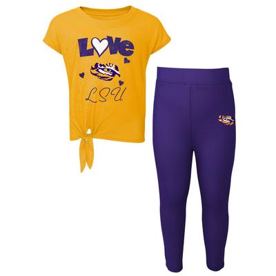 LSU Toddler Forever Love Tee and Legging Set