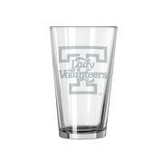  Tennessee Lady Vols 16 Oz Etched Pint Glass
