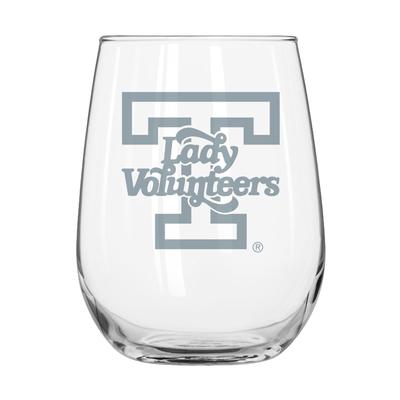 Tennessee Lady Vols 16oz Etched Curved Beverage Glass