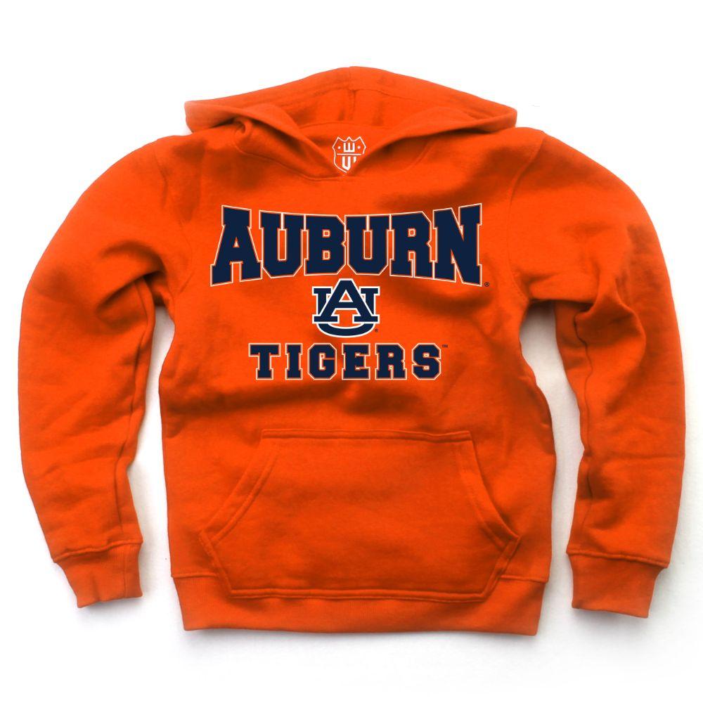 Aub Auburn Youth Stacked Logo Hoodie Alumni Hall