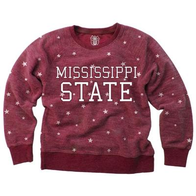 Mississippi State YOUTH Reverse Fleece Crew Sweatshirt