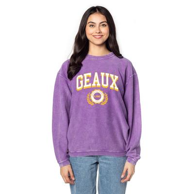 LSU Chicka-D Shadow Arch Over Seal Corded Crew