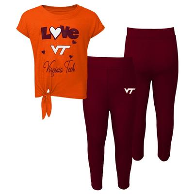 Virginia Tech Infant Forever Love Tee and Legging Set
