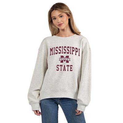 Mississippi State Chicka-D Old School Throwback Crew ASH_GREY