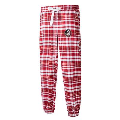 Florida State College Concepts Women's Mainstay Flannel Jogger