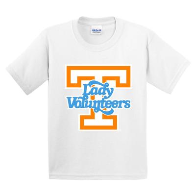 Tennessee YOUTH Lady Vols Giant Logo Tee WHITE