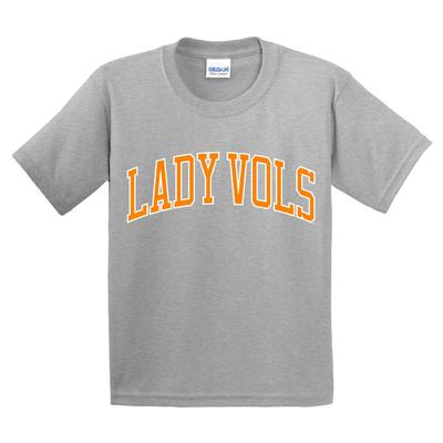 Tennessee YOUTH Lady Vols Basic Arch Tee HEATHER_GREY