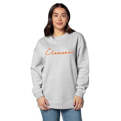 Clemson University Girl Warm Up Crew Sweatshirt