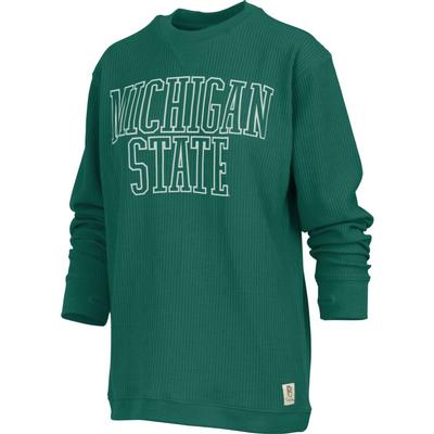 Michigan State Pressbox Southlawn Straight Thermal Top