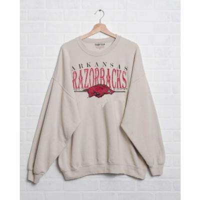 Arkansas LivyLu 80`s Razorbacks Thrifted Sweatshirt