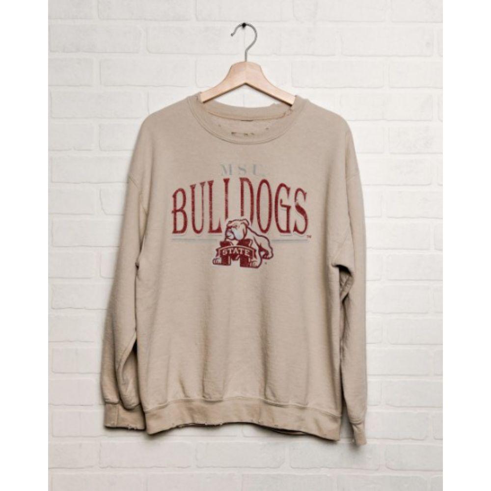  Mississippi State Livylu 80's Bulldogs Thrifted Sweatshirt