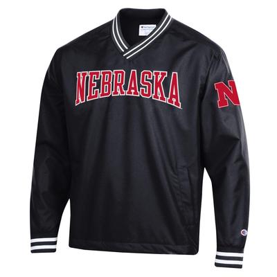 Nebraska Champion Men's Super Fan Scout Pullover BLACK