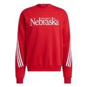  Nebraska Adidas Three Stripe Crew