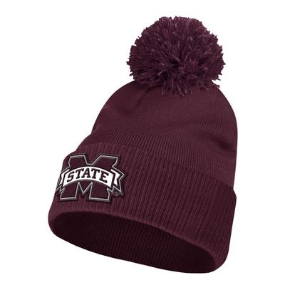 Mississippi State Adidas Lined Pom M State Beanie