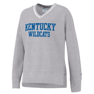 Kentucky Champion Women's Vintage Wash V Neck Sweatshirt