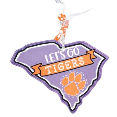 Clemson Glory Haus Let's Go Ornament