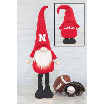 Nebraska Stretch Plush Holiday Gnome