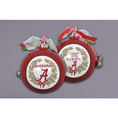 Alabama Magnolia Lane Ceramic Kickoff Ornament