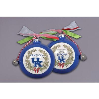 Kentucky Magnolia Lane Ceramic Tipoff Ornament