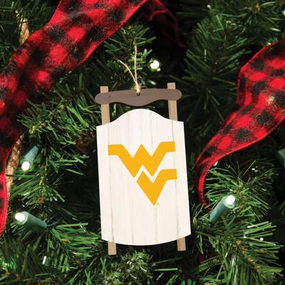 West Virginia Sled Ornament