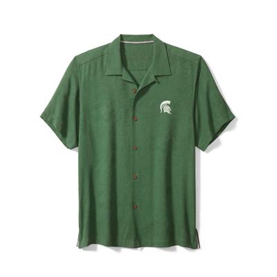 Michigan State Tommy Bahama Tropic Isles Camp Shirt