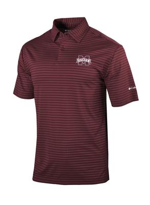 Mississippi State Columbia Golf Omni-Wick Smooth Roll Polo