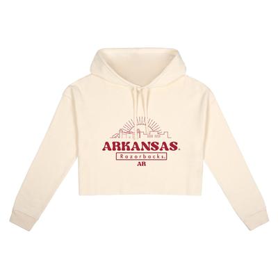 Arkansas Uscape Women's Olds Cropped Hoodie