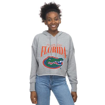 Florida Zoozatz Women's Cropped Script Over Logo Hoodie