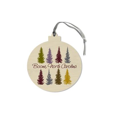 Boone Fun Formation Round Wood Ornament