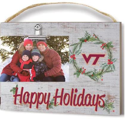 Virginia Tech Holiday Photo Clip Frame