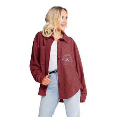 Mississippi State Gameday Couture Switch It Up Button Down Shacket