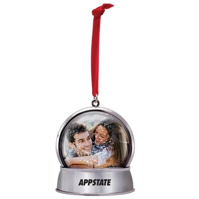 App State Magnetic Photo Snow Globe Ornament