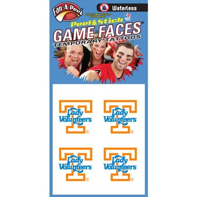 Tennessee Lady Vols Waterless Face Tattoos