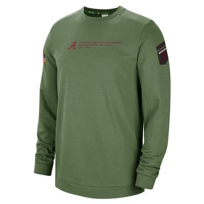 Alabama Nike Dri-Fit Military Fleece Crew