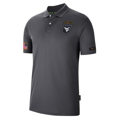 West Virginia Nike Dri-Fit Military Victory Polo