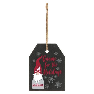 Alabama Gnome for the Holidays Slate Ornament