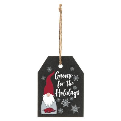 Arkansas Gnome for the Holidays Slate Ornament