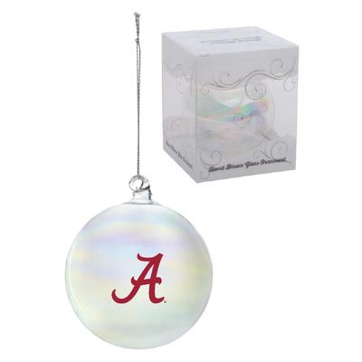 Alabama Hand Blown Glass Ball Ornament
