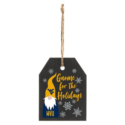 West Virginia Gnome for the Holidays Slate Ornament