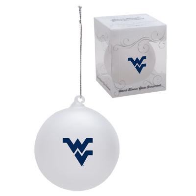 West Virginia Hand Blown Glass Ball Ornament