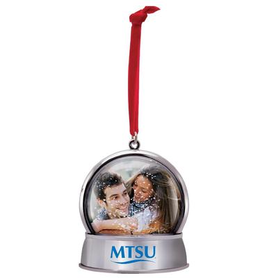MTSU Magnetic Photo Snow Globe Ornament