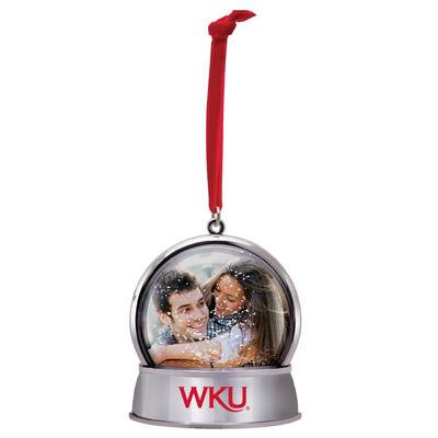 Western Kentucky Magnetic Photo Snow Globe Ornament